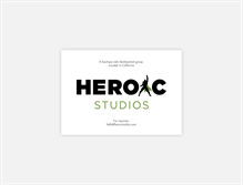 Tablet Screenshot of heroicstudios.com